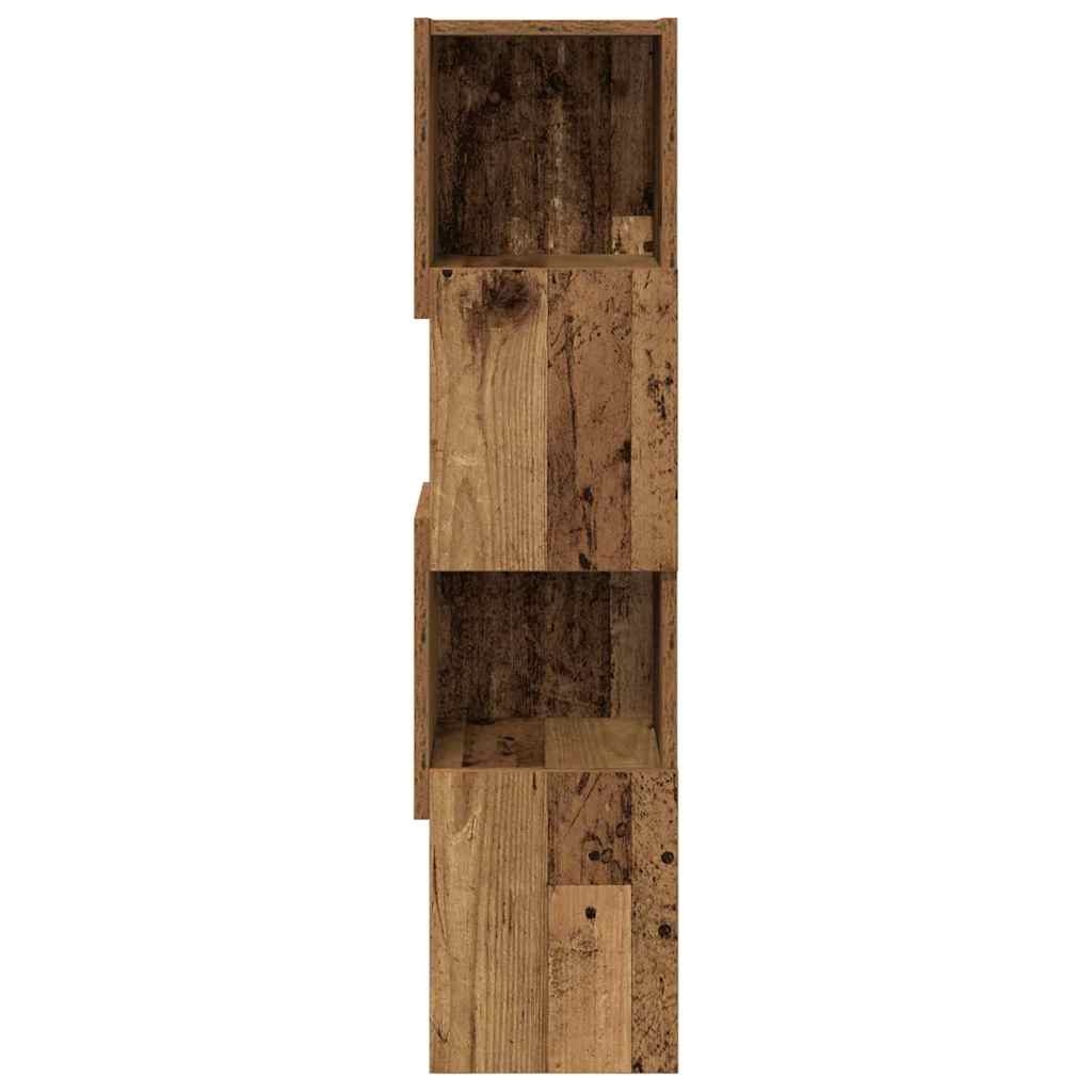 VidaXL Hoekkast Wit 25,5x25x102cm Bewerkt hout