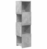 VidaXL Hoekkast Wit 25,5x25x102cm Bewerkt hout