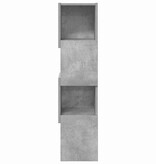 VidaXL Hoekkast Wit 25,5x25x102cm Bewerkt hout