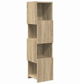 VidaXL Hoekkast Wit 25,5x25x102cm Bewerkt hout