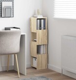 VidaXL Hoekkast Wit 25,5x25x102cm Bewerkt hout