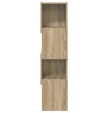 VidaXL Hoekkast Wit 25,5x25x102cm Bewerkt hout