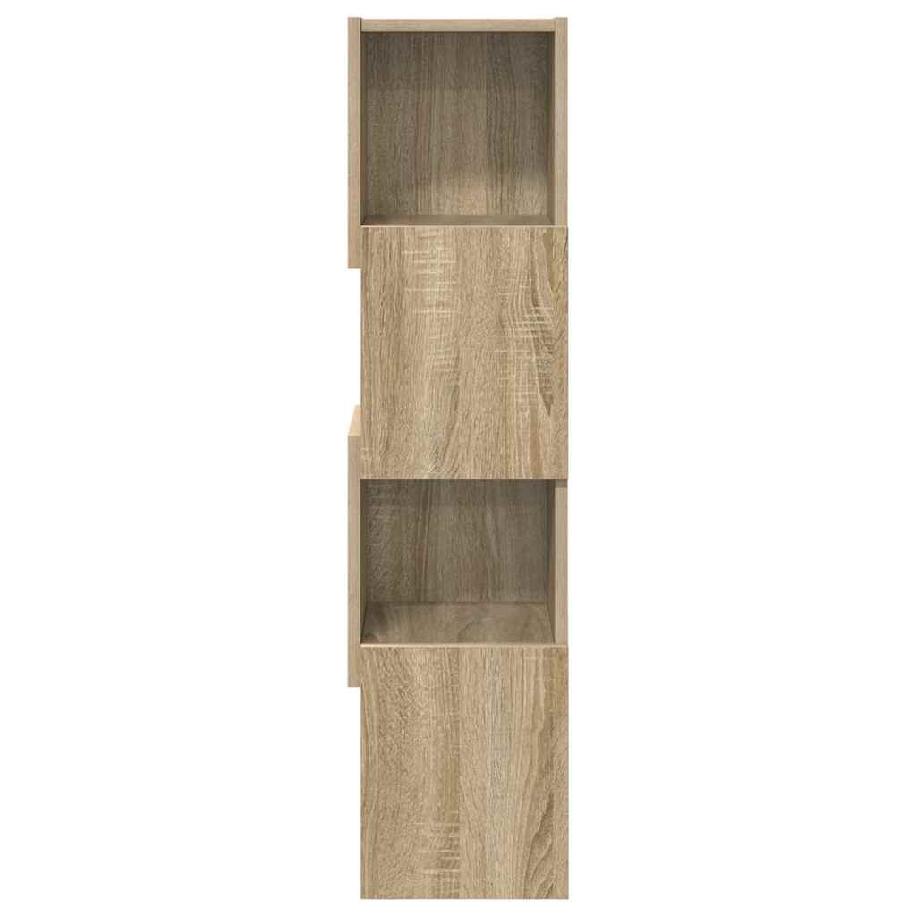 VidaXL Hoekkast Wit 25,5x25x102cm Bewerkt hout