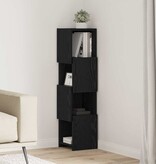 VidaXL Hoekkast Wit 25,5x25x102cm Bewerkt hout