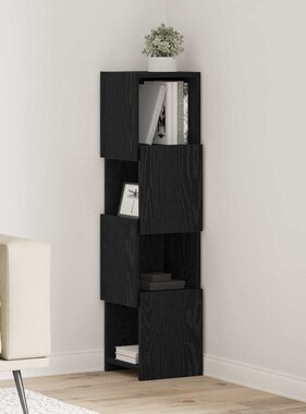 VidaXL Hoekkast Wit 25,5x25x102cm Bewerkt hout