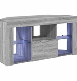 VidaXL Hoek LED TV Kast Grijs Sonoma 106 x 40 x 50 cm Bewerkt hout