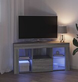 VidaXL Hoek LED TV Kast Grijs Sonoma 106 x 40 x 50 cm Bewerkt hout