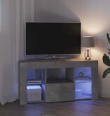 VidaXL Hoek LED TV Kast Beton Grijs 103 x 40 x 50 cm Bewerkt hout