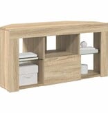 VidaXL Hoek LED TV Kast Sonoma Eiken 102 x 40 x 50 cm Bewerkt hout