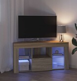 VidaXL Hoek LED TV Kast Sonoma Eiken 102 x 40 x 50 cm Bewerkt hout