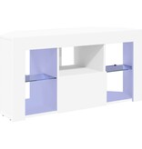 VidaXL Hoek LED TV Kast Wit 100 x 40 x 50 cm Bewerkt hout