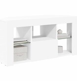 VidaXL Hoek LED TV Kast Wit 100 x 40 x 50 cm Bewerkt hout