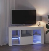 VidaXL Hoek LED TV Kast Wit 100 x 40 x 50 cm Bewerkt hout
