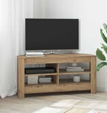 VidaXL HoekTVKast Artisan Eiken 102 x 40,5 x 45 cm Bewerkt hout