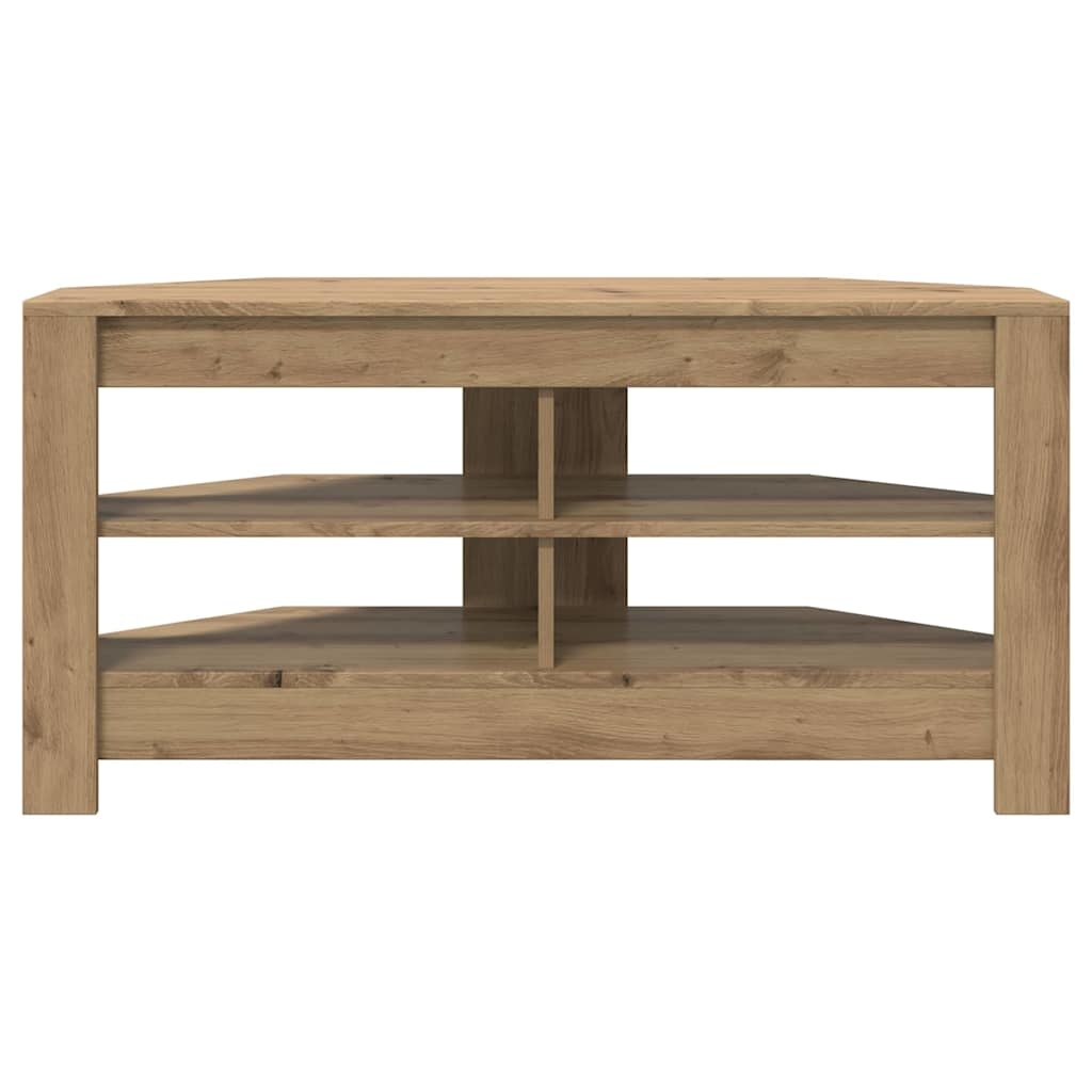 VidaXL HoekTVKast Oud Hout 102 x 40,5 x 45 cm Bewerkt hout