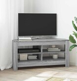 VidaXL HoekTVKast Grijs Sonoma 102 x 40,5 x 45 cm Bewerkt hout