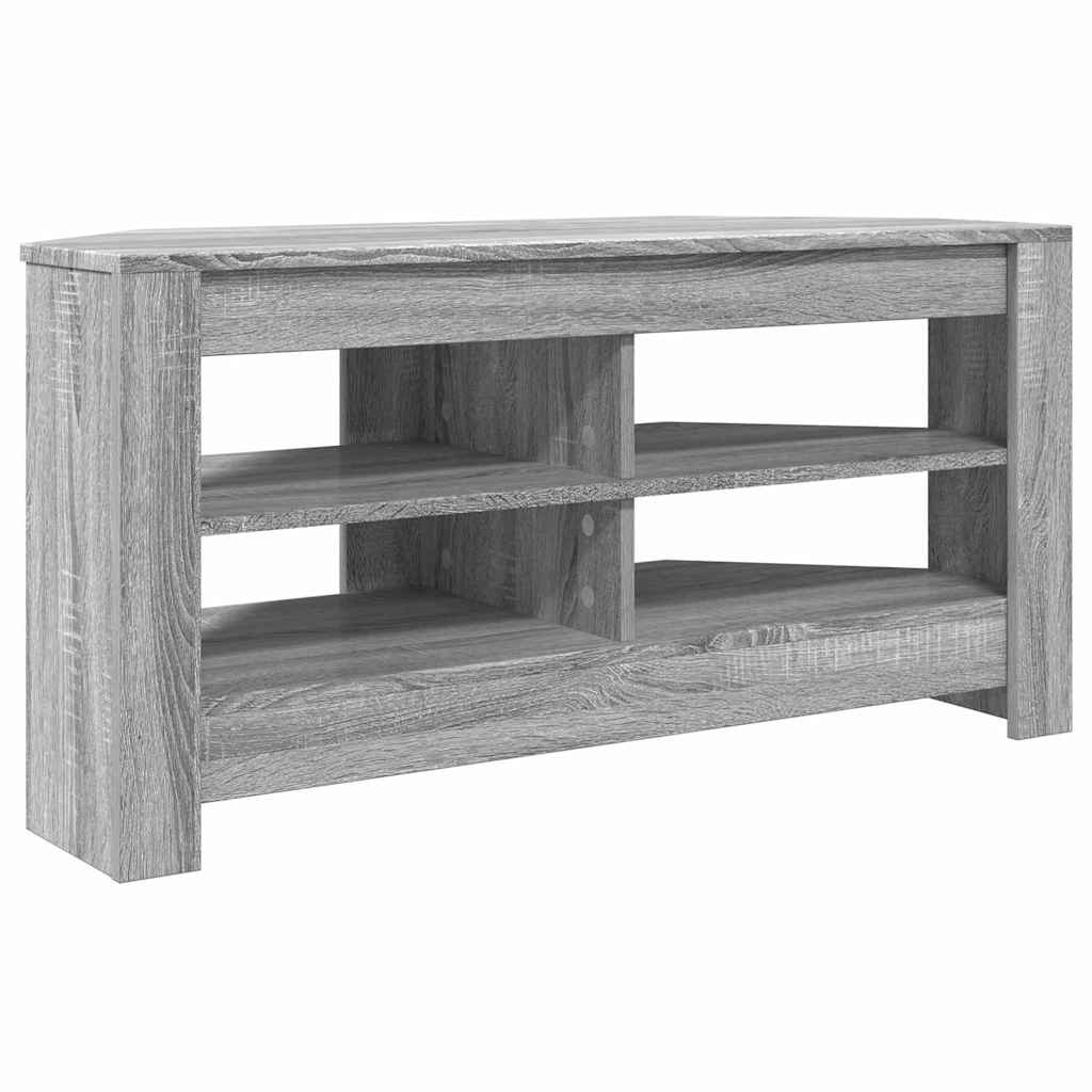 VidaXL HoekTVKast Grijs Sonoma 102 x 40,5 x 45 cm Bewerkt hout