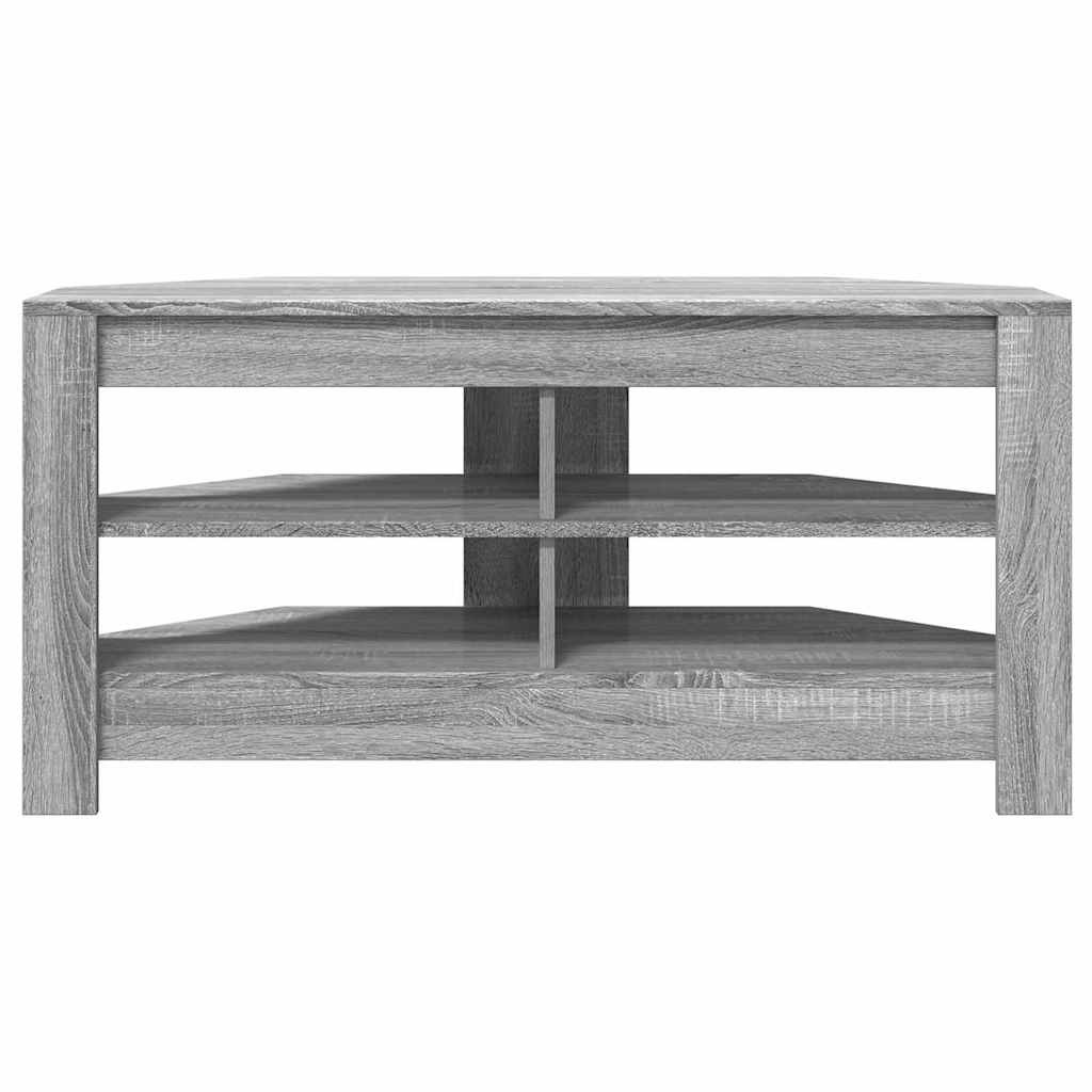 VidaXL HoekTVKast Grijs Sonoma 102 x 40,5 x 45 cm Bewerkt hout