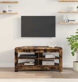 VidaXL HoekTVKast Gerookt eiken 102 x 40,5 x 45 cm Bewerkt hout