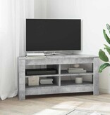 VidaXL HoekTVKast Beton Grijs 102 x 40,5 x 45 cm Bewerkt hout