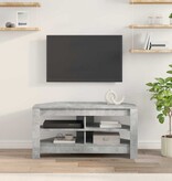 VidaXL HoekTVKast Beton Grijs 102 x 40,5 x 45 cm Bewerkt hout