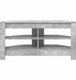 VidaXL HoekTVKast Beton Grijs 102 x 40,5 x 45 cm Bewerkt hout