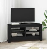 VidaXL HoekTVKast Zwart 102 x 40,5 x 45 cm Bewerkt hout
