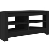 VidaXL HoekTVKast Zwart 102 x 40,5 x 45 cm Bewerkt hout