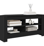 VidaXL HoekTVKast Zwart 102 x 40,5 x 45 cm Bewerkt hout