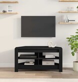 VidaXL HoekTVKast Zwart 102 x 40,5 x 45 cm Bewerkt hout