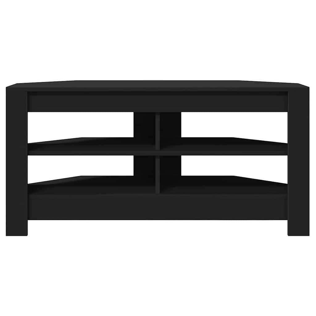 VidaXL HoekTVKast Zwart 102 x 40,5 x 45 cm Bewerkt hout