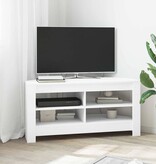 VidaXL HoekTVKast Wit 102 x 40,5 x 45 cm Bewerkt hout