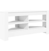 VidaXL HoekTVKast Wit 102 x 40,5 x 45 cm Bewerkt hout