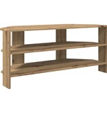 VidaXL HoekTVKast Artisan Eiken 102x40,5x45cm Bewerkt hout