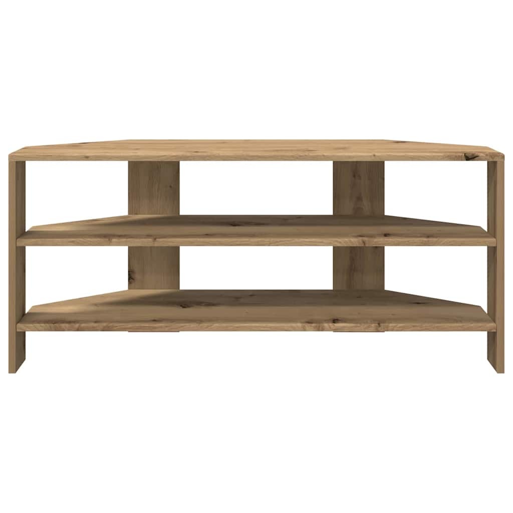 VidaXL HoekTVKast Artisan Eiken 102x40,5x45cm Bewerkt hout