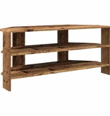 VidaXL HoekTVKast Oud Hout 102x40,5x45cm Bewerkt hout