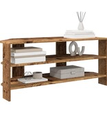 VidaXL HoekTVKast Oud Hout 102x40,5x45cm Bewerkt hout