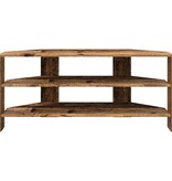 VidaXL HoekTVKast Oud Hout 102x40,5x45cm Bewerkt hout