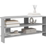 VidaXL HoekTVKast Grijs Sonoma 102x40,5x45cm Bewerkt hout