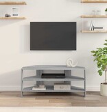 VidaXL HoekTVKast Grijs Sonoma 102x40,5x45cm Bewerkt hout