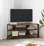 VidaXL HoekTVKast Gerookt eiken 102x40,5x45cm Bewerkt hout