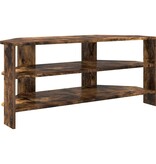 VidaXL HoekTVKast Gerookt eiken 102x40,5x45cm Bewerkt hout