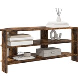 VidaXL HoekTVKast Gerookt eiken 102x40,5x45cm Bewerkt hout