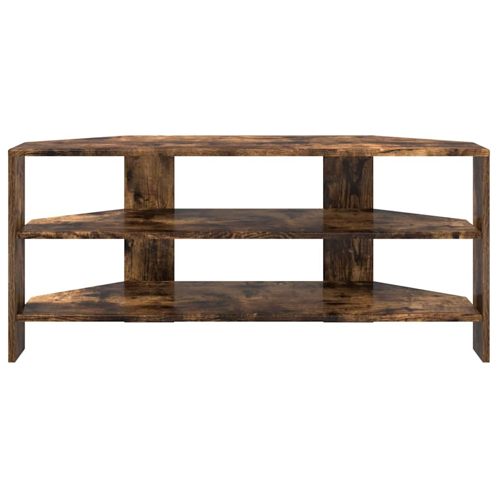 VidaXL HoekTVKast Gerookt eiken 102x40,5x45cm Bewerkt hout