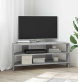 VidaXL HoekTVKast Beton Grijs 102x40,5x45cm Bewerkt hout