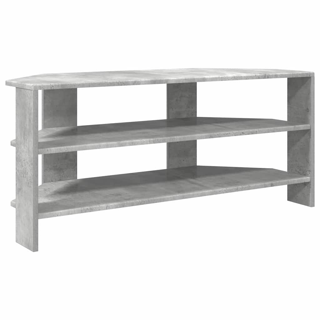 VidaXL HoekTVKast Beton Grijs 102x40,5x45cm Bewerkt hout