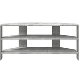 VidaXL HoekTVKast Beton Grijs 102x40,5x45cm Bewerkt hout
