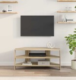 VidaXL HoekTVKast Sonoma Eiken 102x40,5x45cm Bewerkt hout