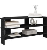 VidaXL HoekTVKast Zwart 102x40,5x45cm Bewerkt hout