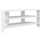 VidaXL HoekTVKast Wit 102x40,5x45cm Bewerkt hout